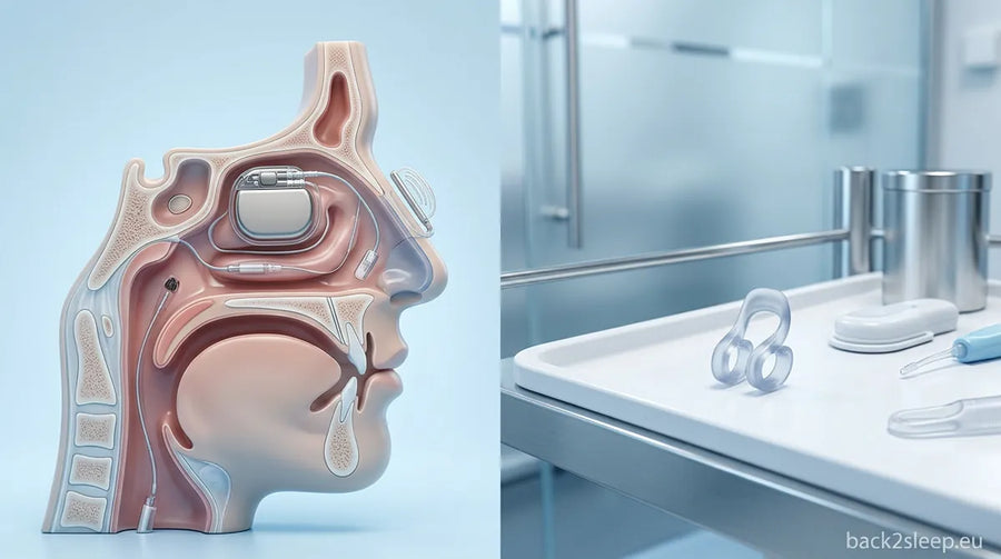 Surgical implant vs nasal device comparison - Inspire implant vs nasal dilator