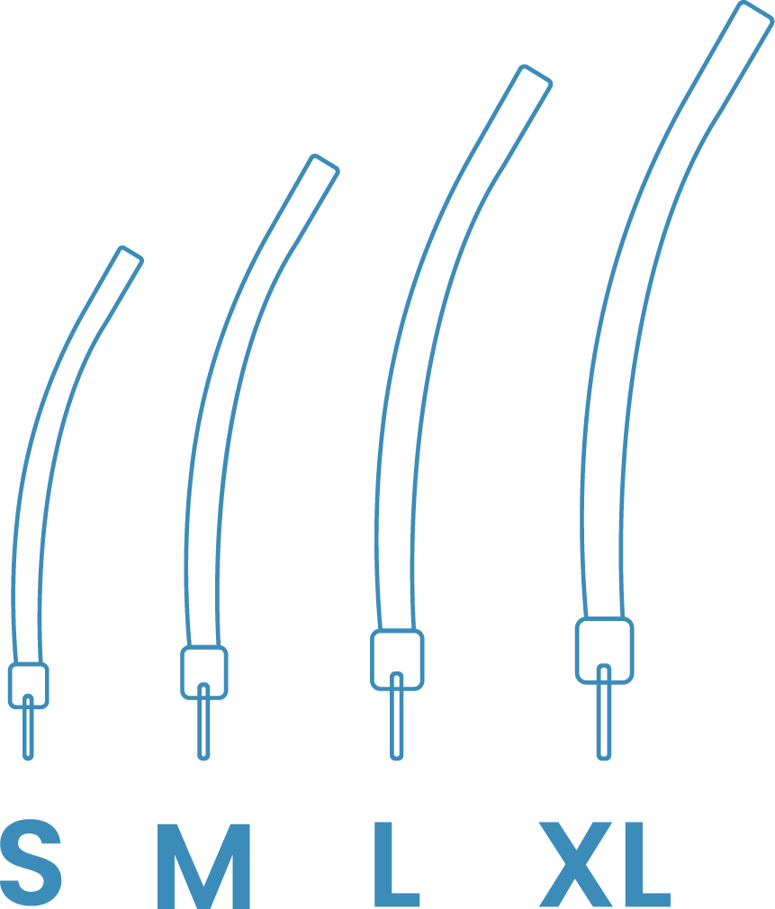 Nasal stents sizes