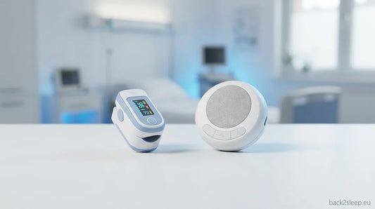 Medical devices on clean surface - internal nasal stent vs external nasal clip comparison