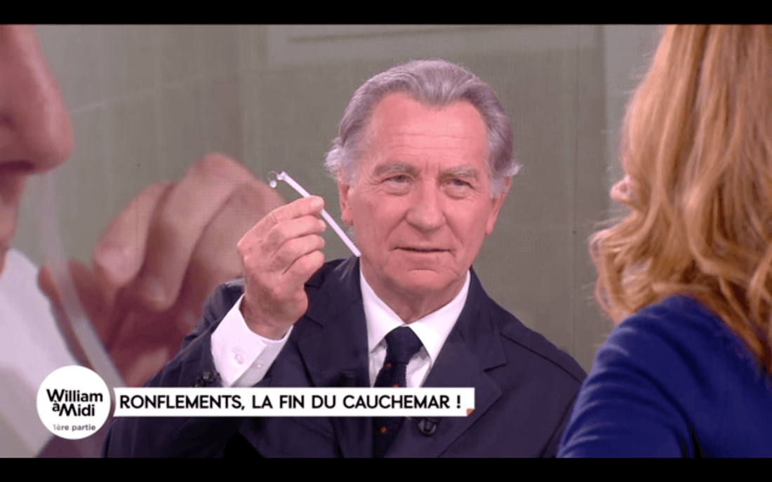 William Leymergie, a famous French TV presenter, presents Back2sleep on his show
