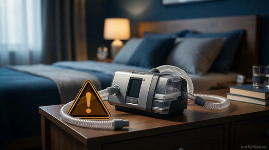 CPAP machine with safety warning - Philips CPAP recall 2026 patient guide