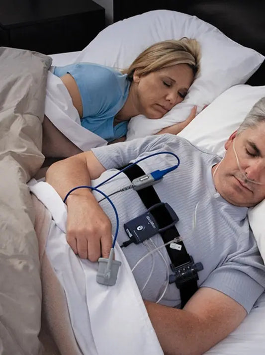 How do I take the sleep apnea test at home?