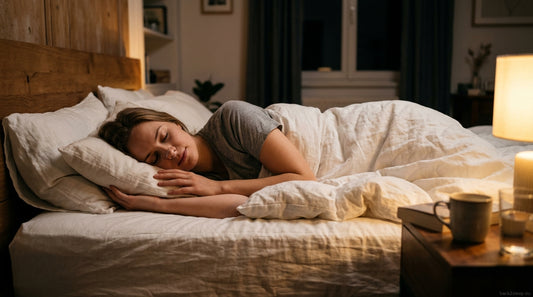 Side sleeper with nasal stent sleeping comfortably all night