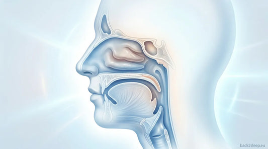 Nasal airway anatomy illustration - deviated septum and snoring treatment options