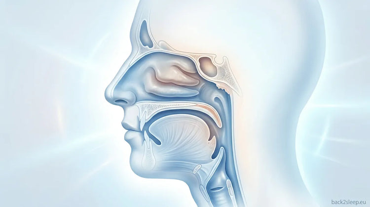 Nasal airway anatomy illustration - deviated septum and snoring treatment options