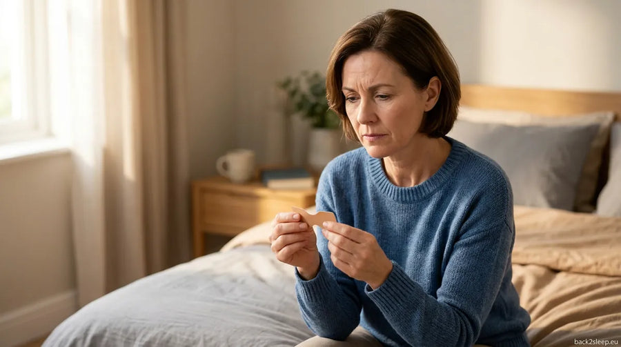 Person evaluating mouth tape safety - what doctors say about mouth taping risks