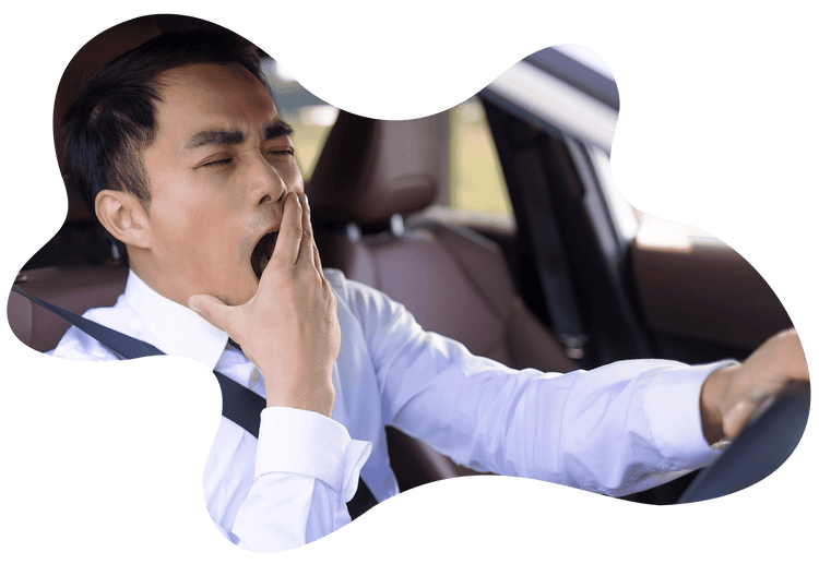 Driver fatigue caused by sleep apnea complications